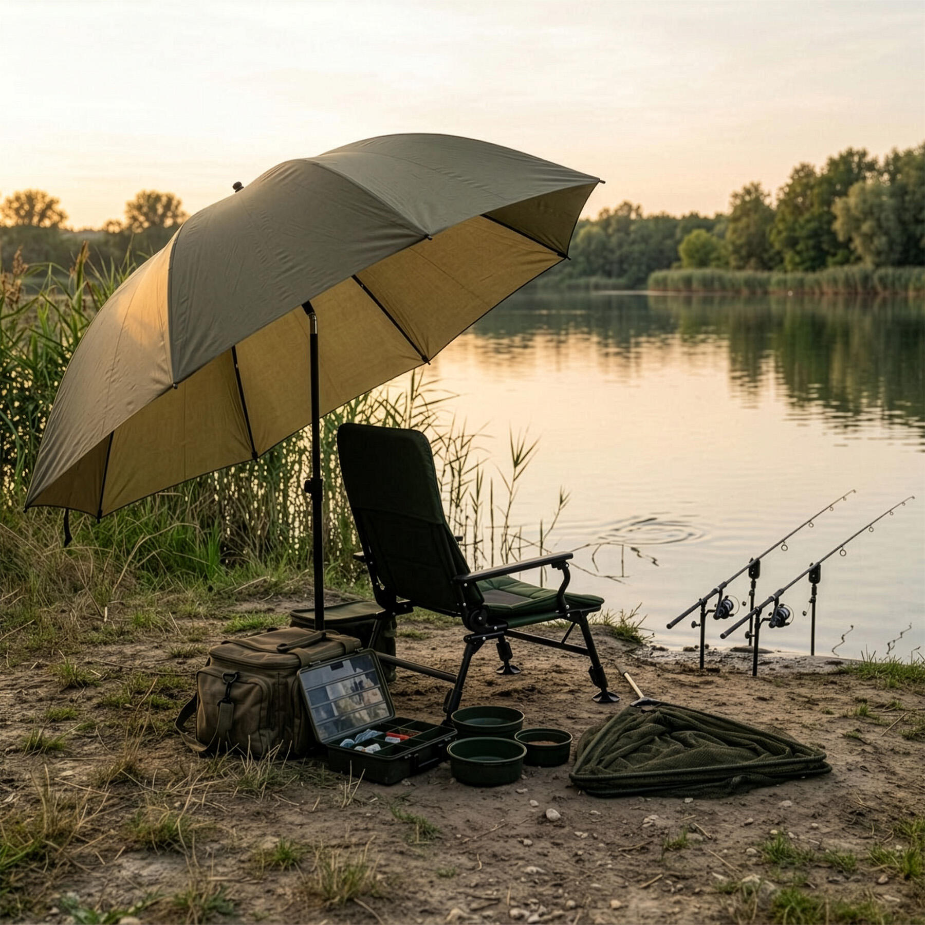 Vissersparaplu met zijdelingse bescherming NILS CAMP NC4702 11/11