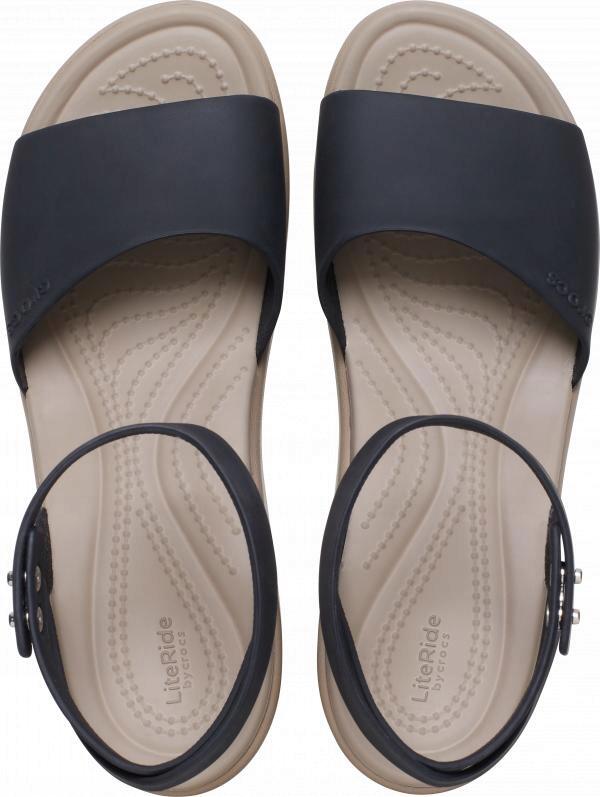 Chaussures universel femmes Crocs Brooklyn Ankle Strap Wedge 6/6