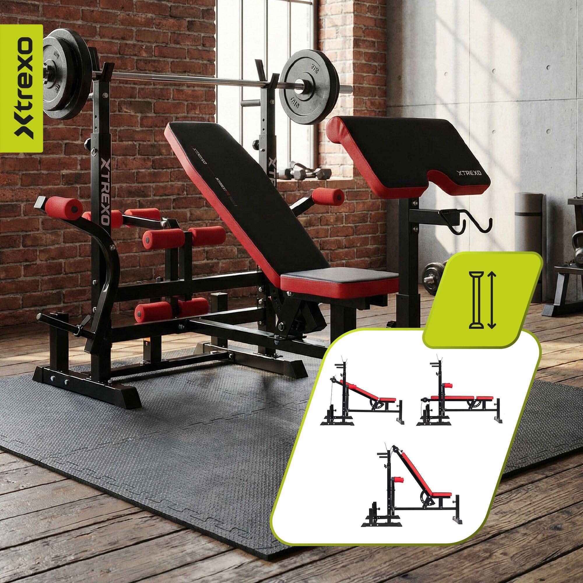 Banc d'entraînement XTREXO BenchFit Max avec support et pupitre à biceps 5/7