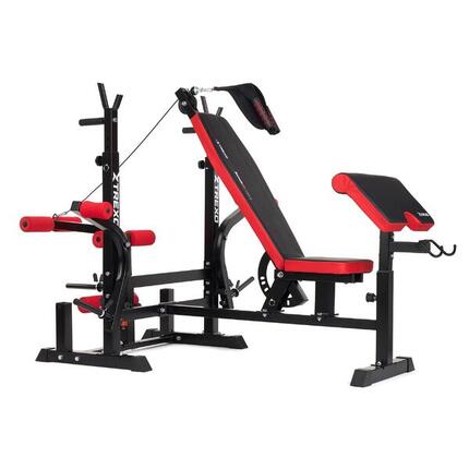 Banc d'entraînement XTREXO BenchFit Max avec support et pupitre à biceps