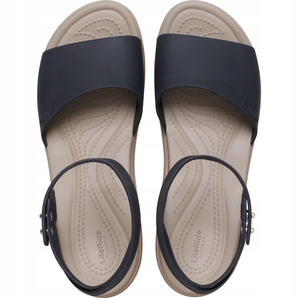 Damen universal Schuhe Crocs Brooklyn Ankle Strap Wedge 6/6