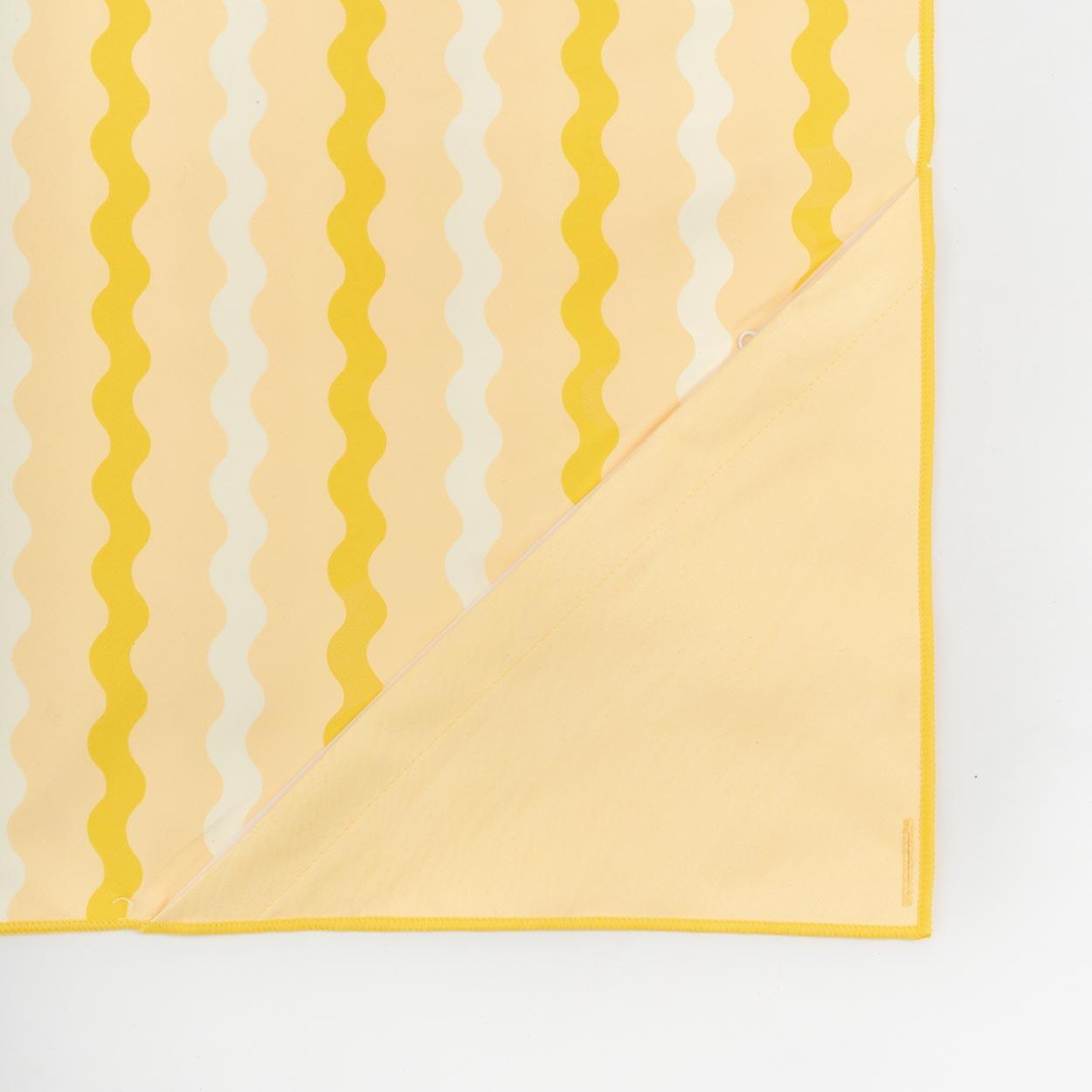 Flamingueo serviette de plage microfibre jaune 3/6