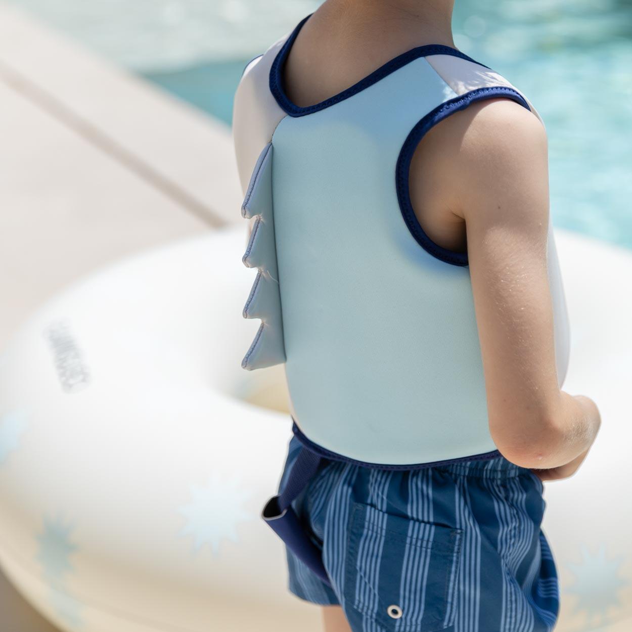 Flamingueo Chaleco Natación Niños Piscina Neopreno Azul 4/6