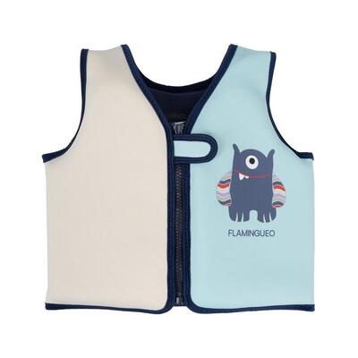 Flamingueo zwemvest kinderzwembad neopreen blauw