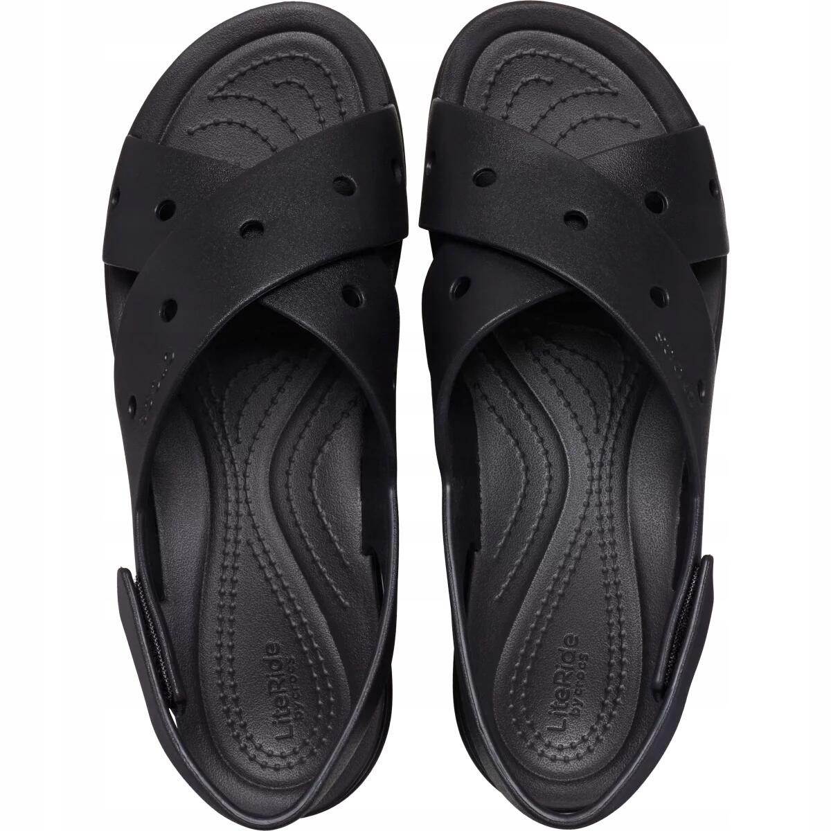 Sandały dla Kobiet Crocs Brooklyn 4U Cross Strap Sandal. 6/6