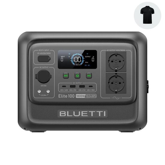Elite 100 V2 Tragbarer Powerstation 1024Wh leiser Generator für Camping , Reise