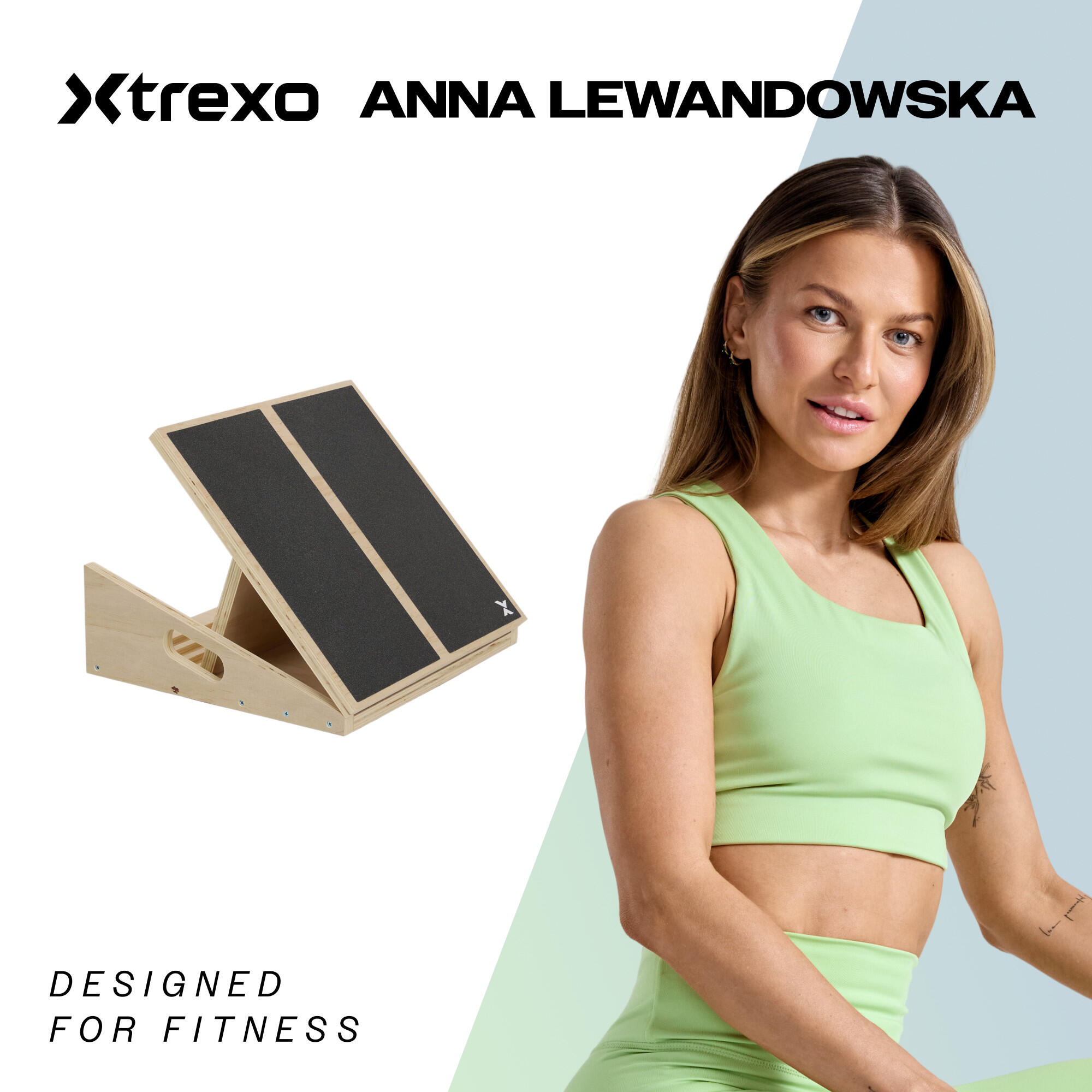 Plateforme d'étirement des mollets XTREXO réglable SLANT BOARD noir OS 2/7
