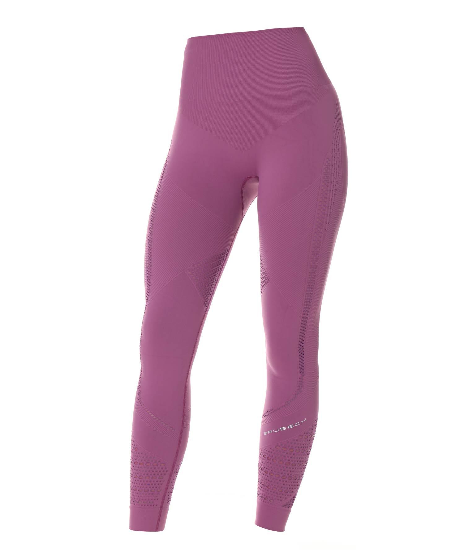 Leggings da donna Brubeck GYM color erica 3/4