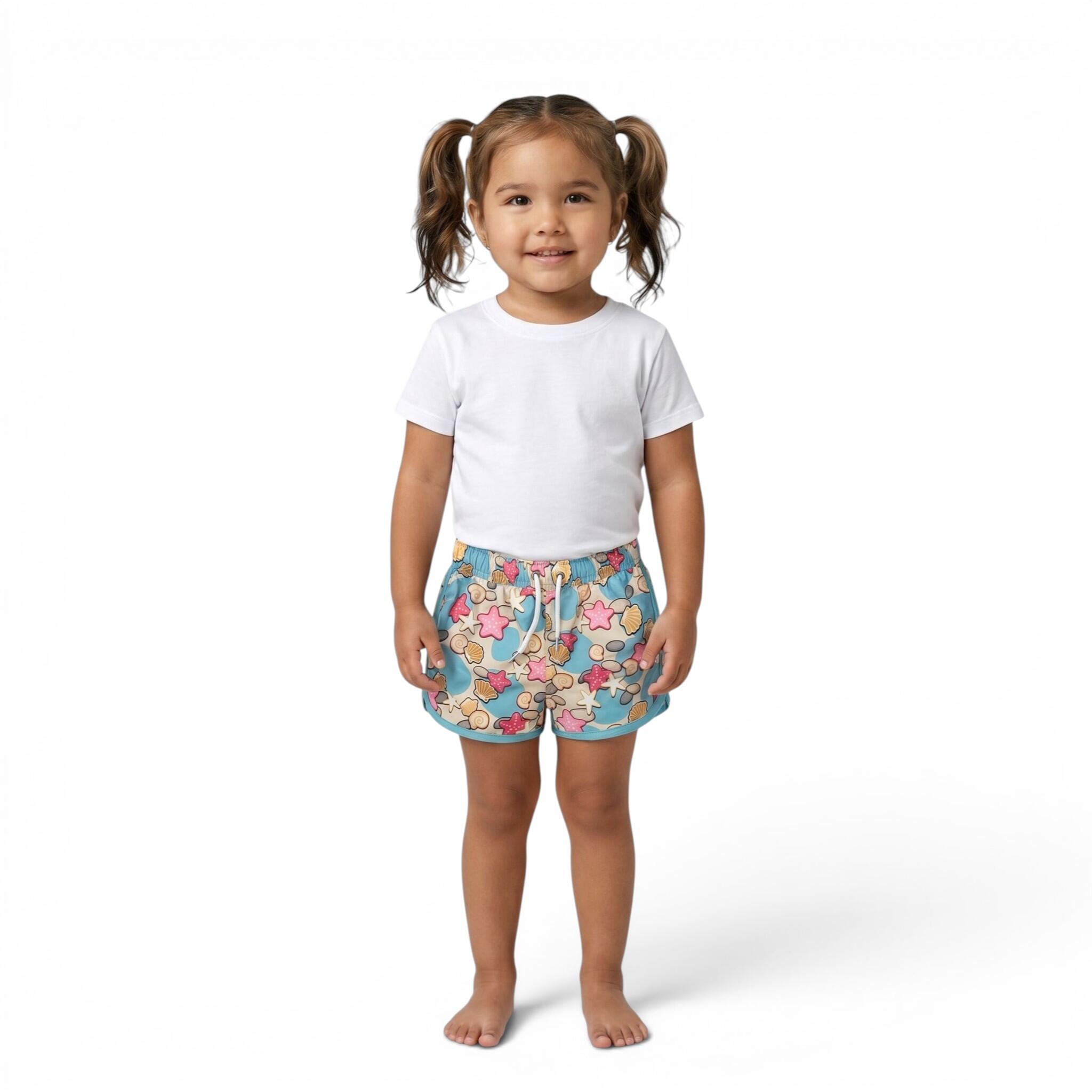 Mädchen Surfen/Schwimmen Boardshorts Premium Ozeanfreundlich Sandy Beach 3/6