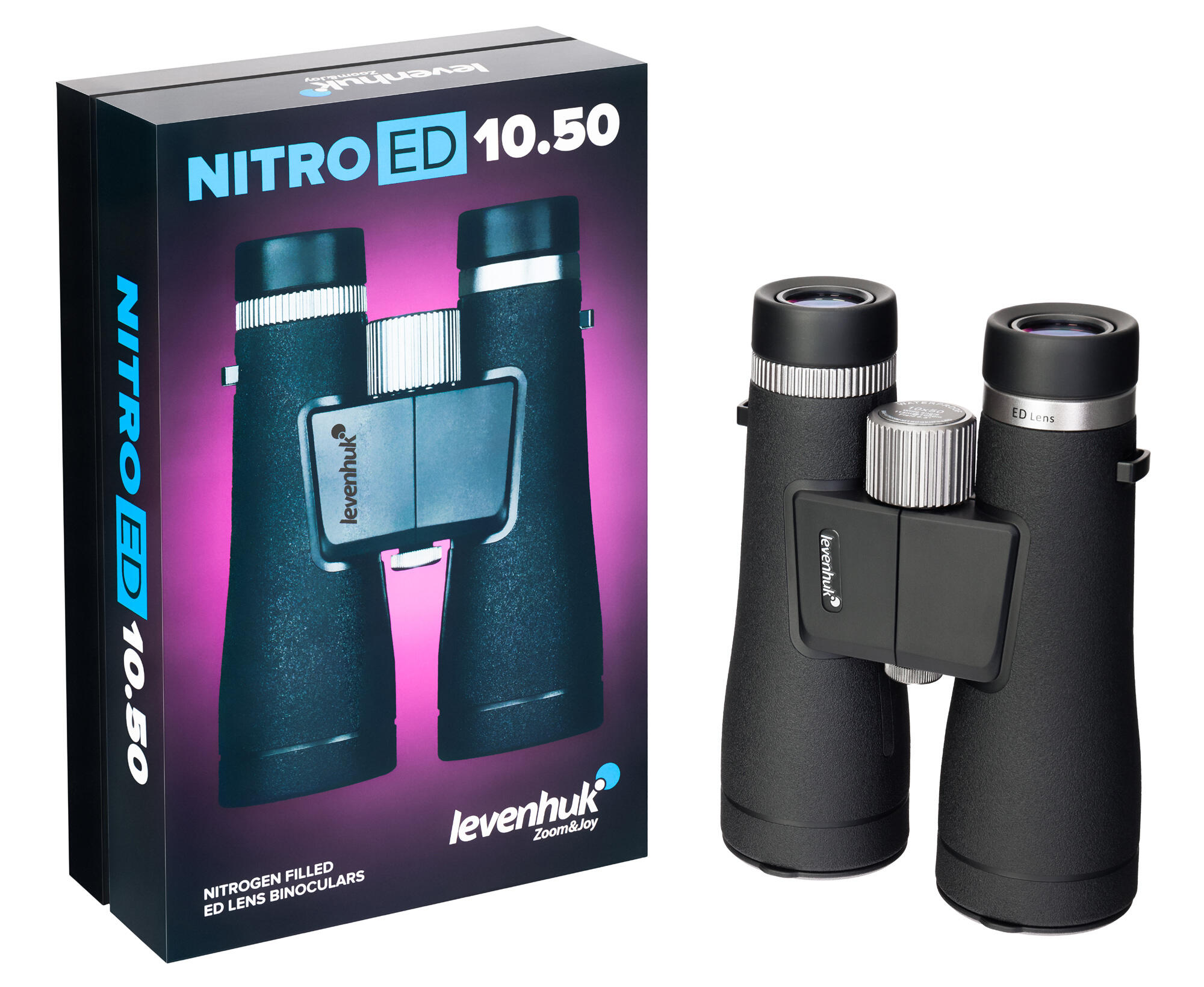 Jumelles Levenhuk Nitro ED 10x50 4/7