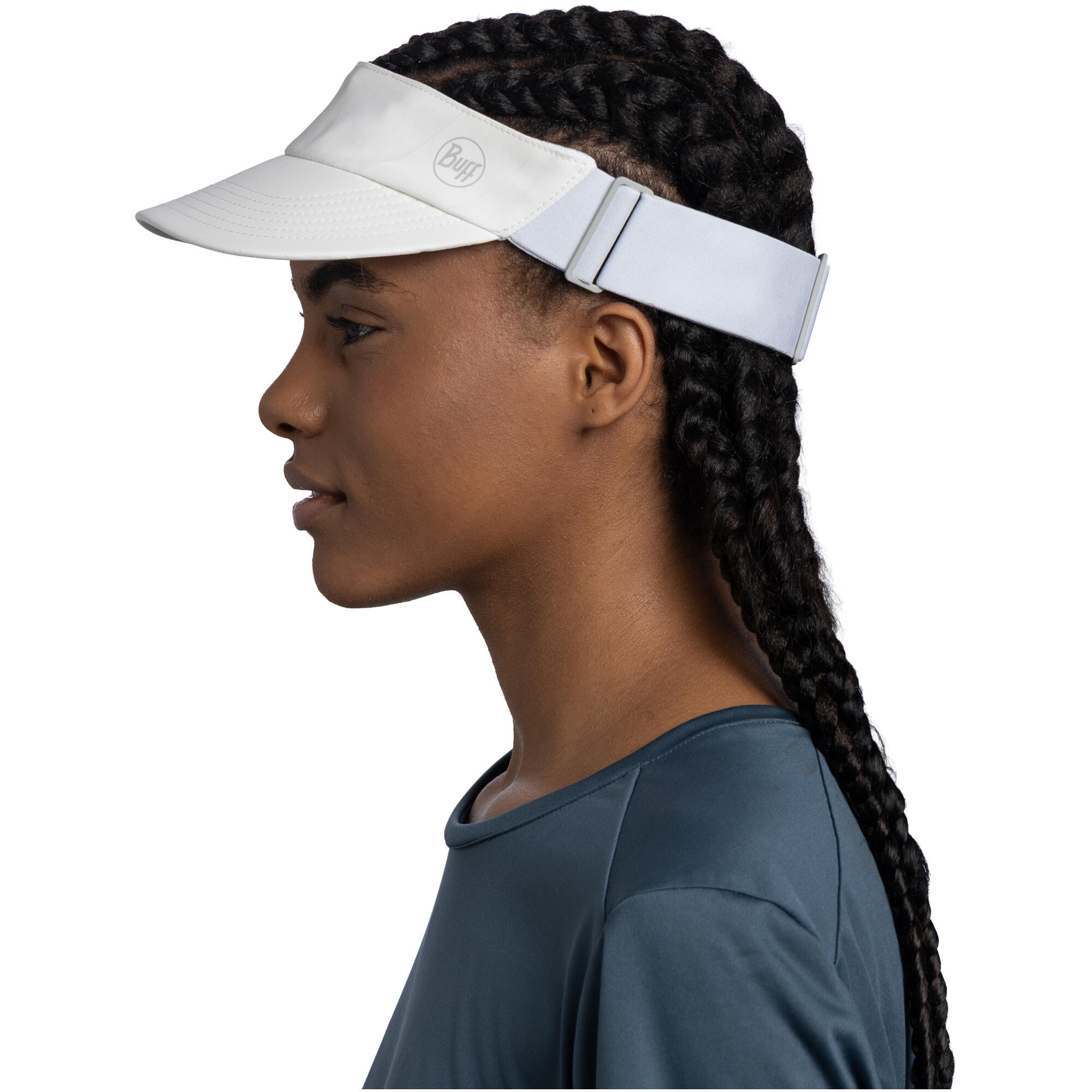 Visera Speed Mujer Buff Blanco 3/7