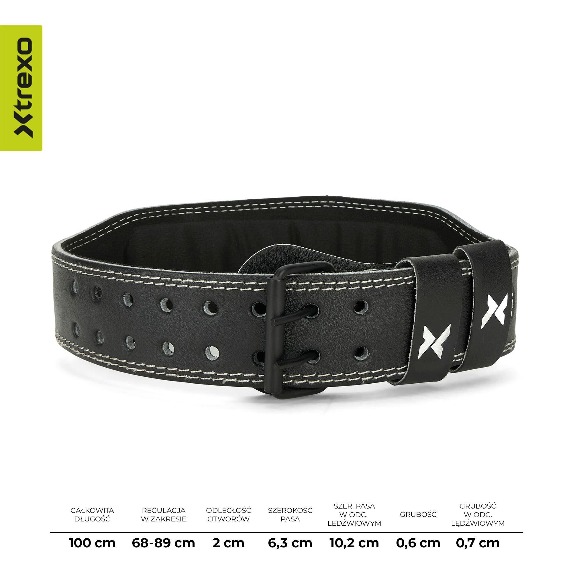 Sangle de musculation XTREXO GymRat en cuir 3/7