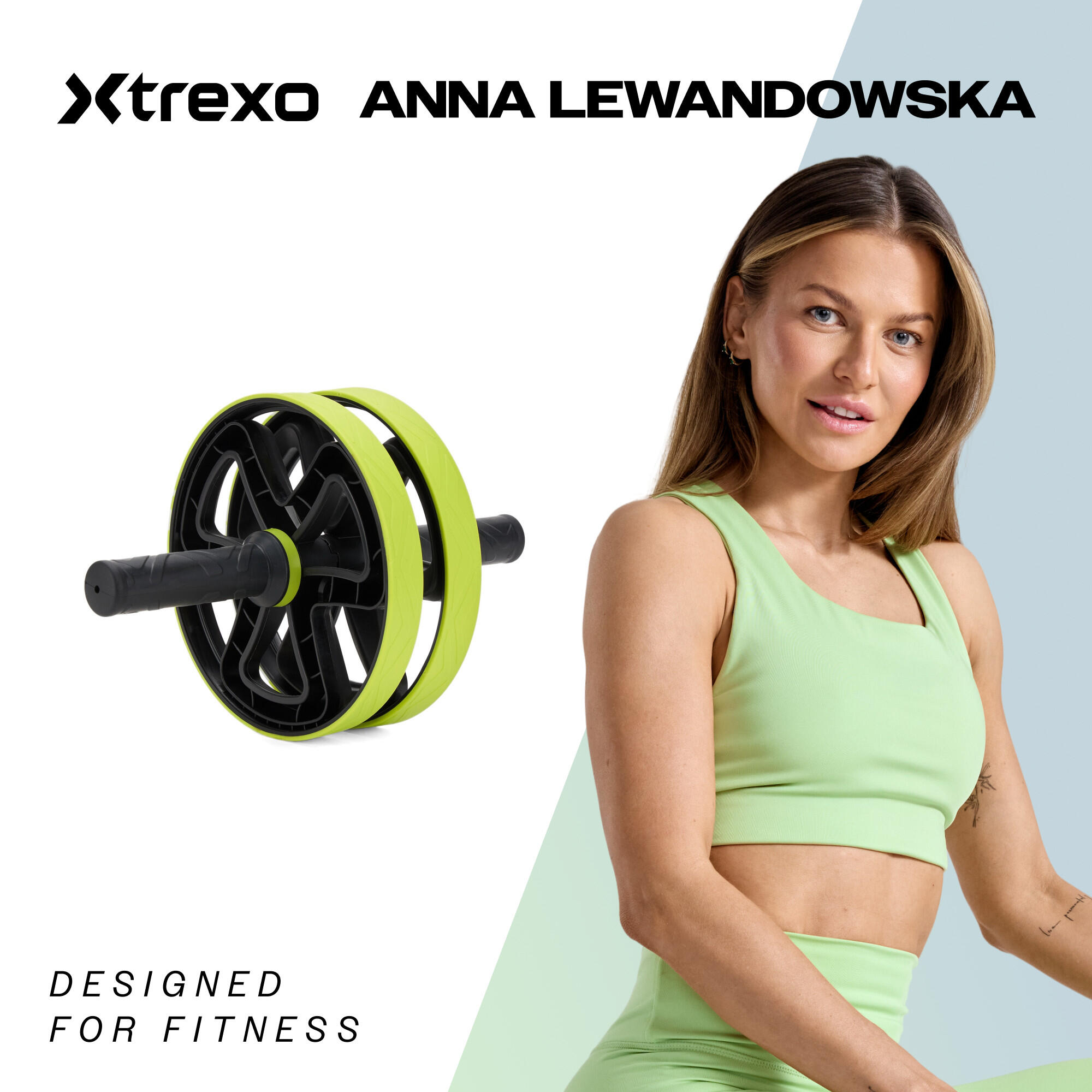 Roue d'exercice pour les muscles abdominaux XTREXO TXO-B4Z038-GN 2/7