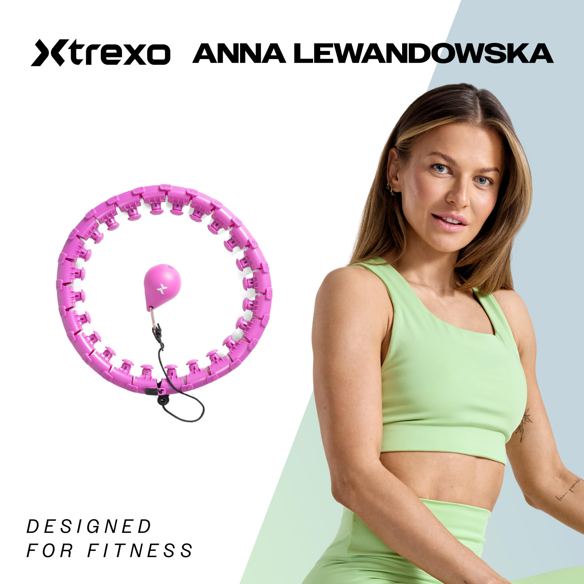 Hula hop z obciążeniem XTREXO TXO-B4Z036-VT 2/7