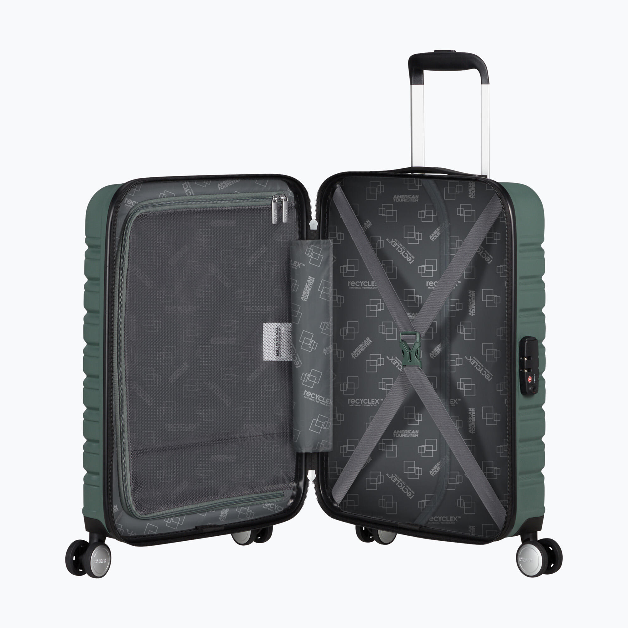 Mala de cabine Flashline 55cm 4 rodas 6/7