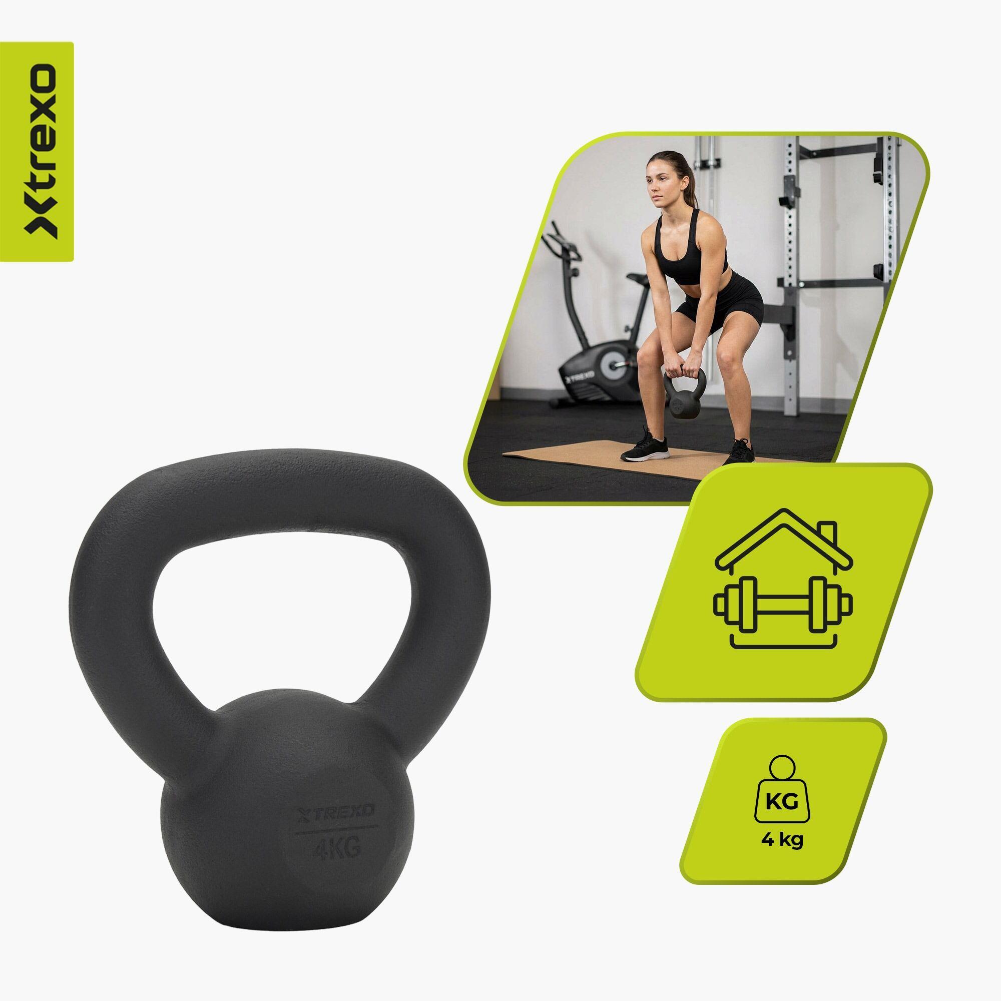 Kettlebell in ghisa XTREXO 4 kg 4/7