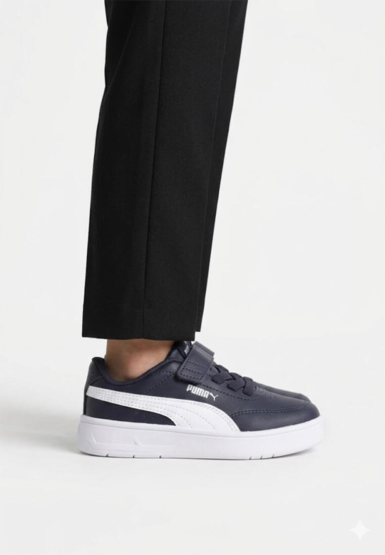 Zapatillas Deportivas Niños Puma COURT CLASSIC CLEAN   Azu 5/5