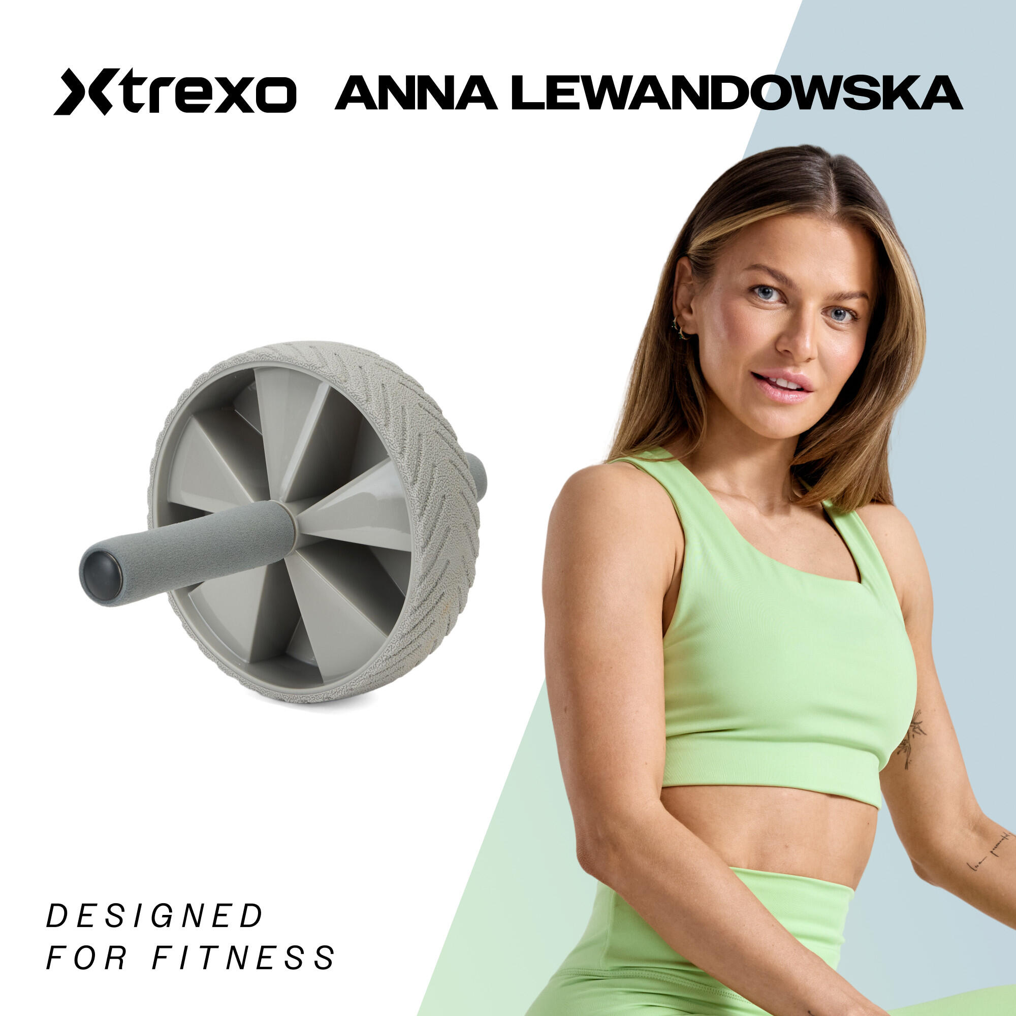 Buikspieroefeningswiel XTREXO TXO-B4Z037-GY 2/7
