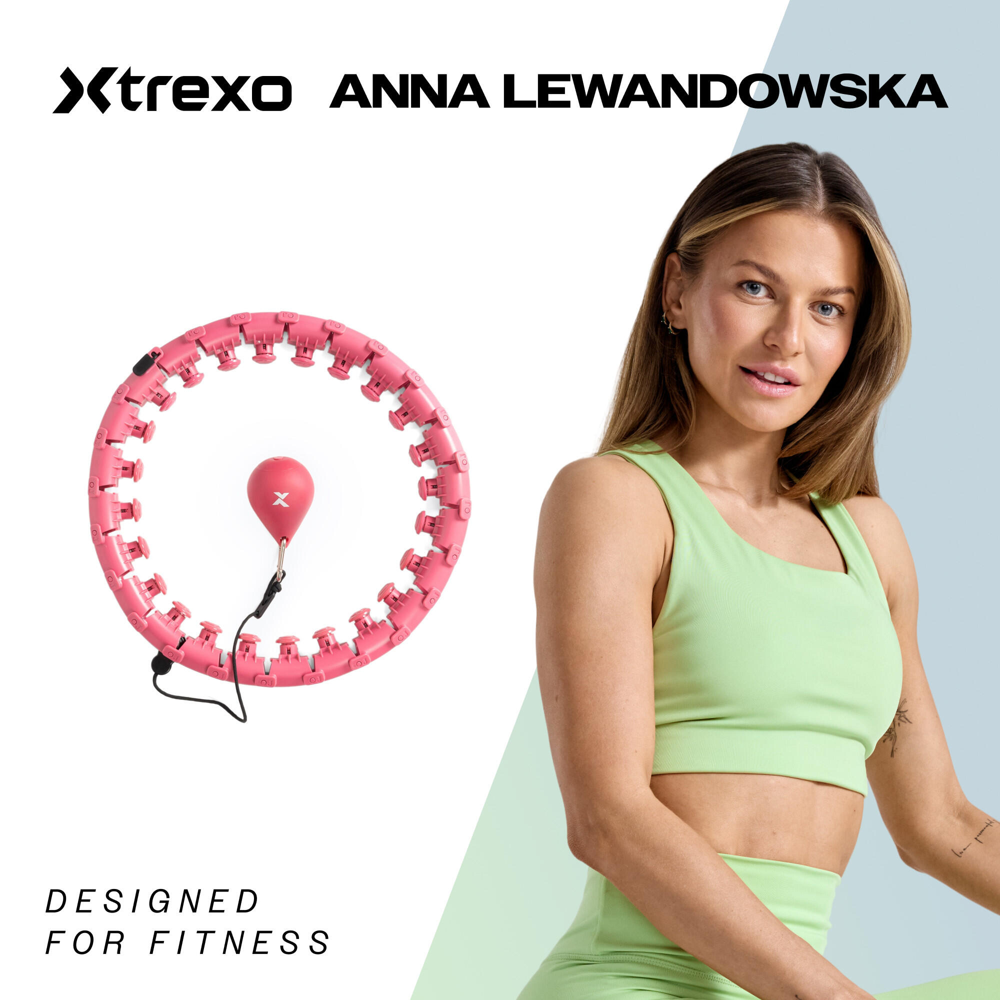 Hula hop z obciążeniem XTREXO TXO-B4Z036-PK 2/7