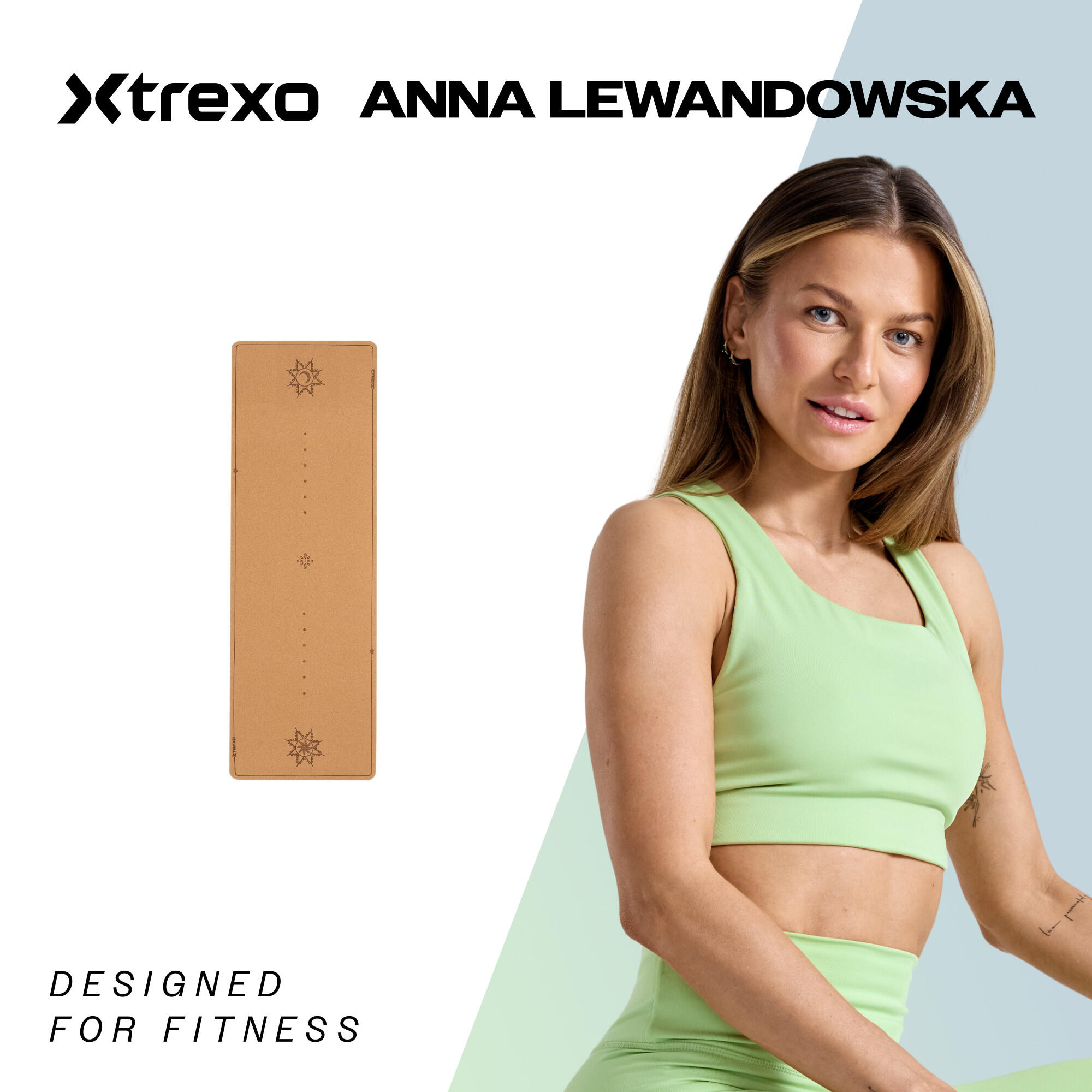 XTREXO yogamat van kurk 6 mm 2/7