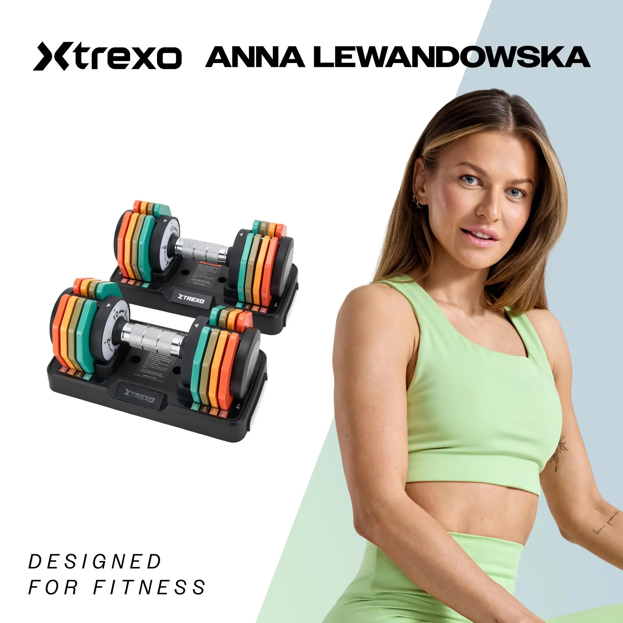 Juego de mancuernas ajustables XTREXO 2 x 10 kg 2/7