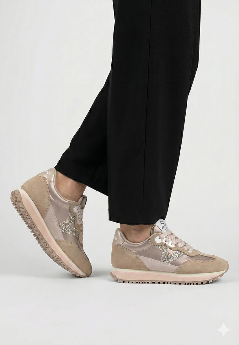 Chaussure de randonnée Baskets Femme Victoria VIENTO NYLON METAL & SERRAJE Bronz 5/5