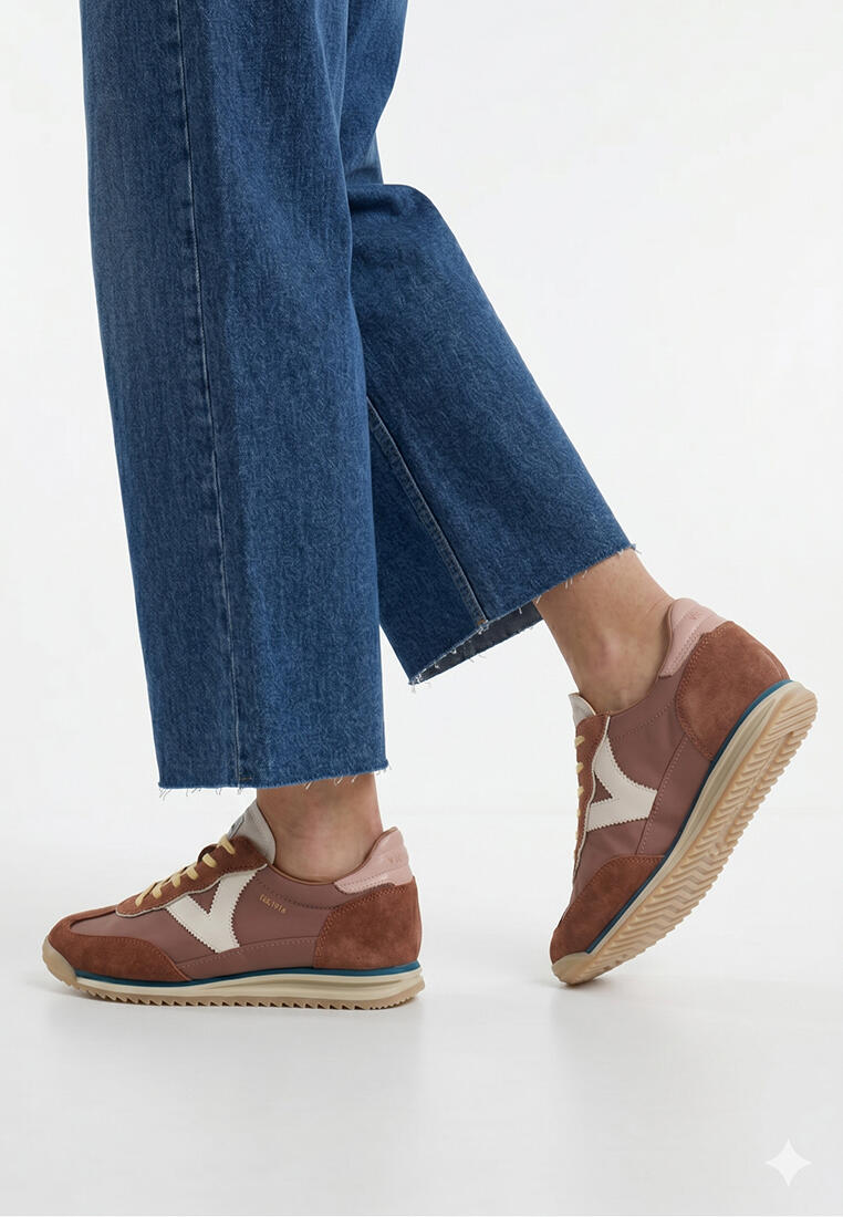 Scarpe da donna Victoria Saturno in nylon marrone. 5/6