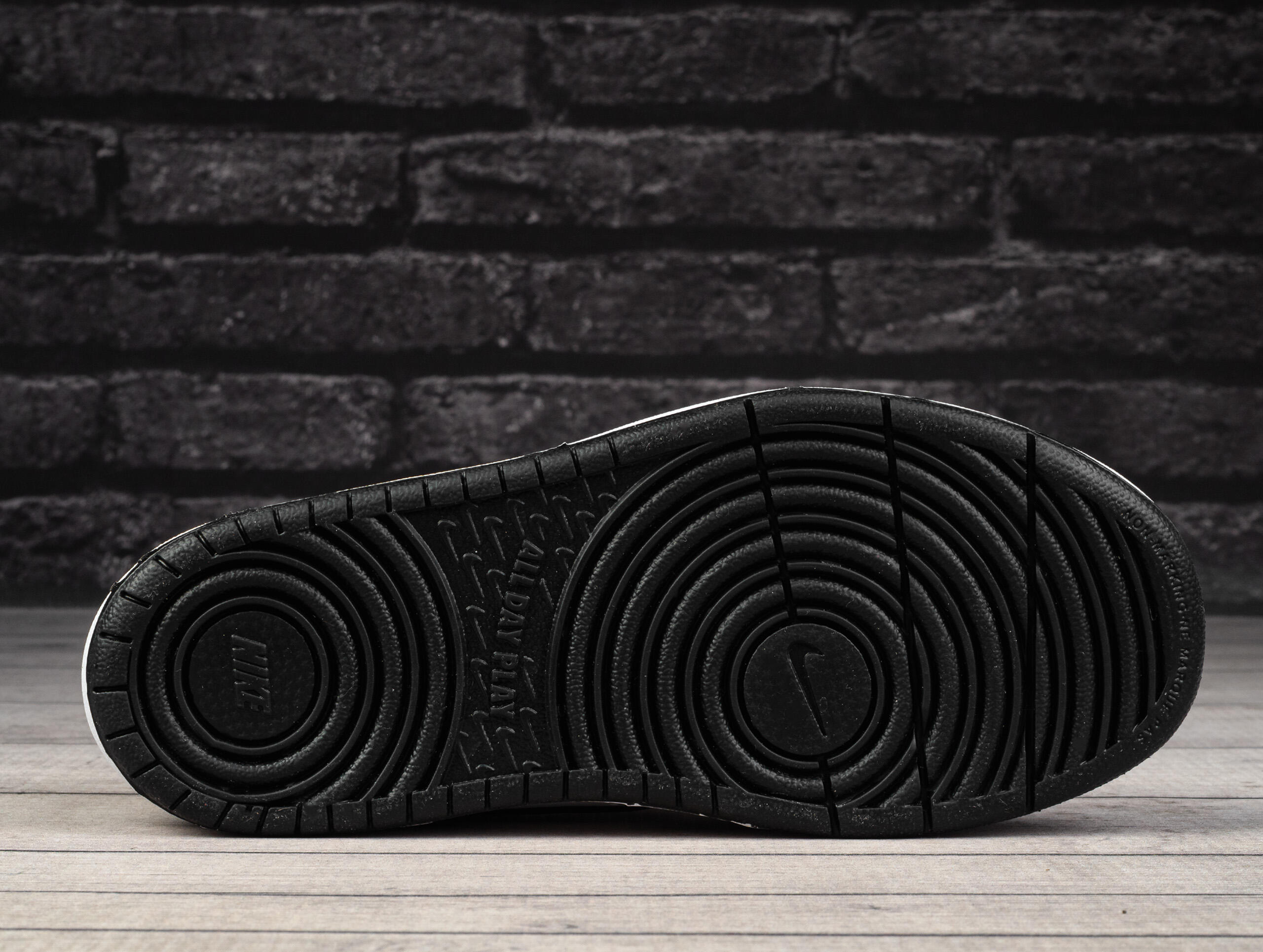 Nike Court Borough scarpe bimbi bianco nero 5/7