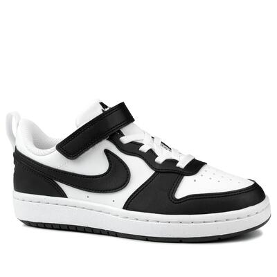 Nike Court Borough scarpe bimbi bianco nero
