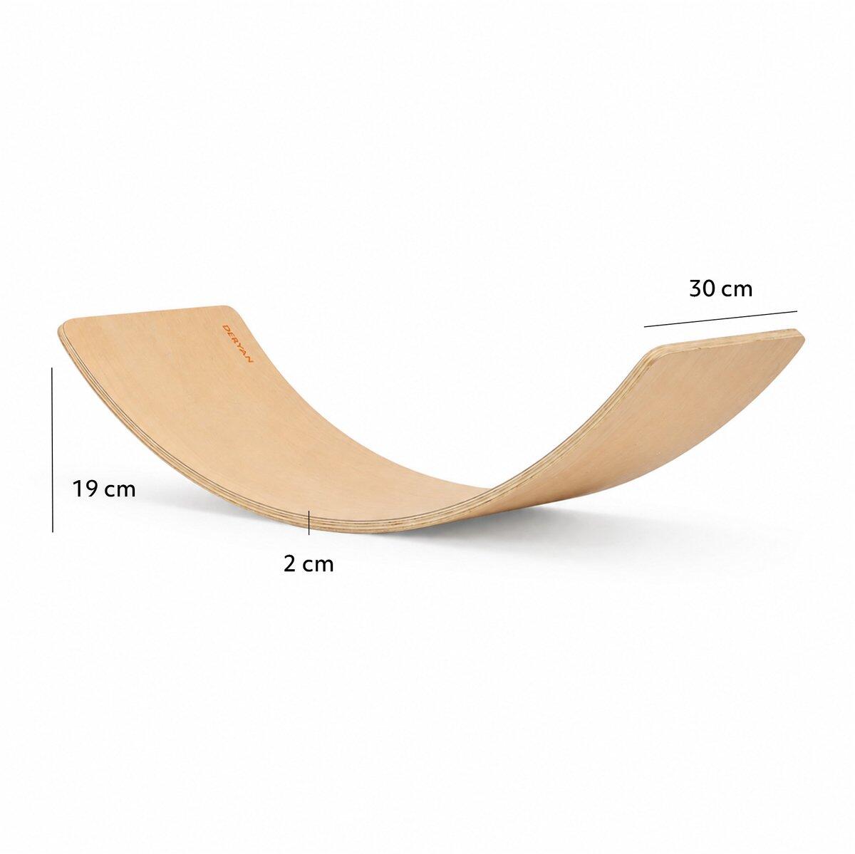 Balance Board XL - Bois de hêtre robuste verni transparent - 80 cm 7/7