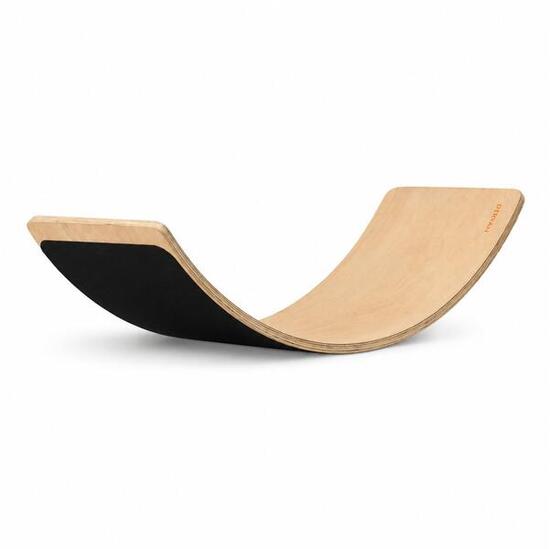 Luxe Balance board XL - Balansbord - Blank gelakt sterk beukenhout - 80cm + Vilt