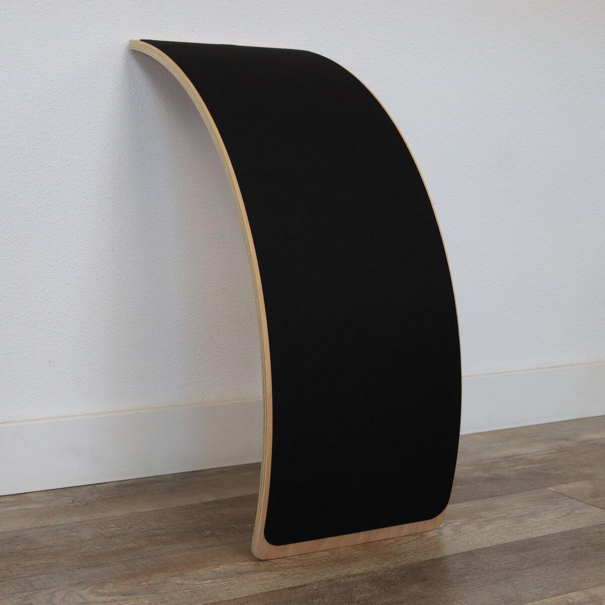 Balance Board XL - Bois de hêtre robuste verni transparent - 80cm + Feutre 4/7