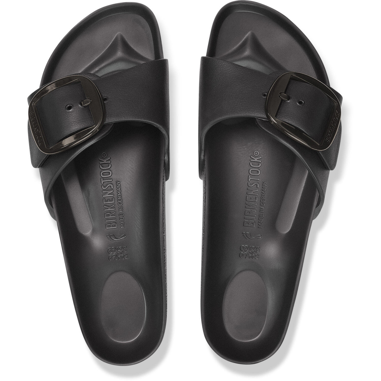 Sandales Plates Femme Birkenstock Madrid Big Buckle Eva Noir 3/5