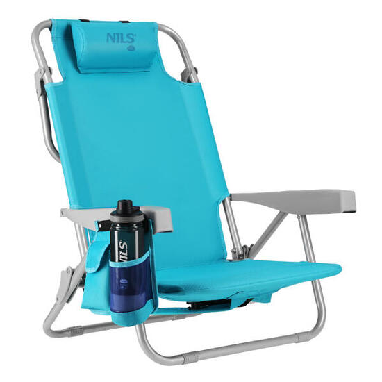 3-in-1 faltbarer Strandstuhl NC3308 Nils Camp für Strand mit Rucksackfunktion