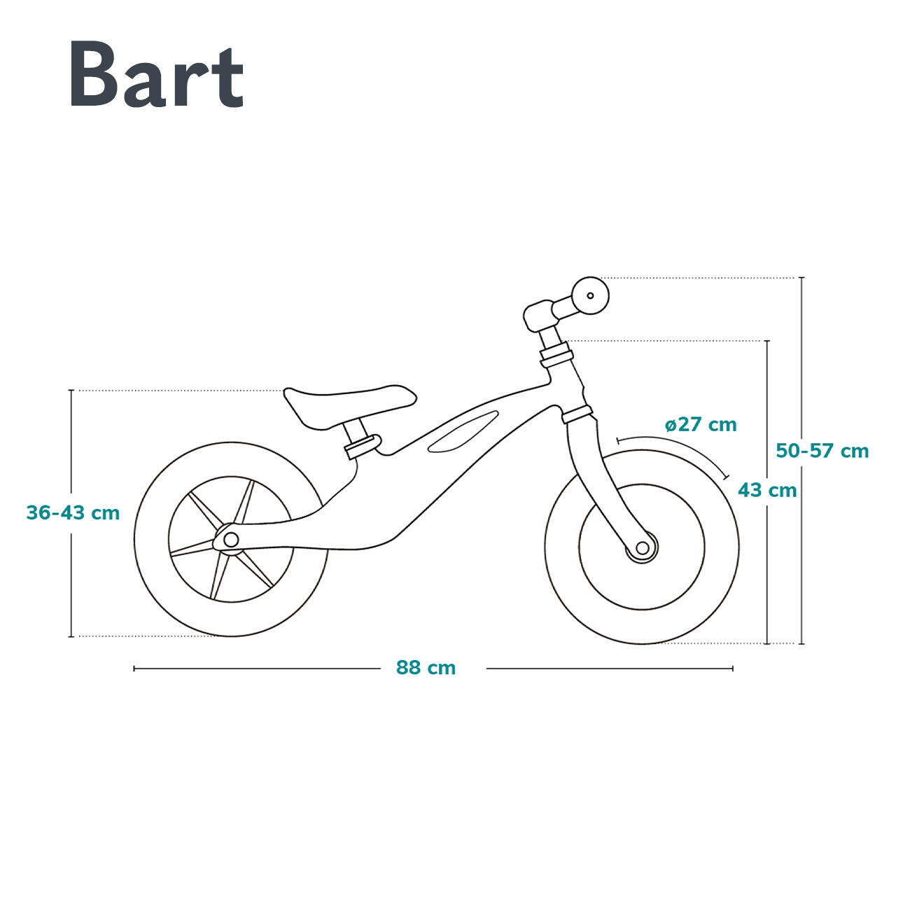 Lionelo Bart Loopfiets Magnesium EVA 12” Verstelbaar 2+ 7/7