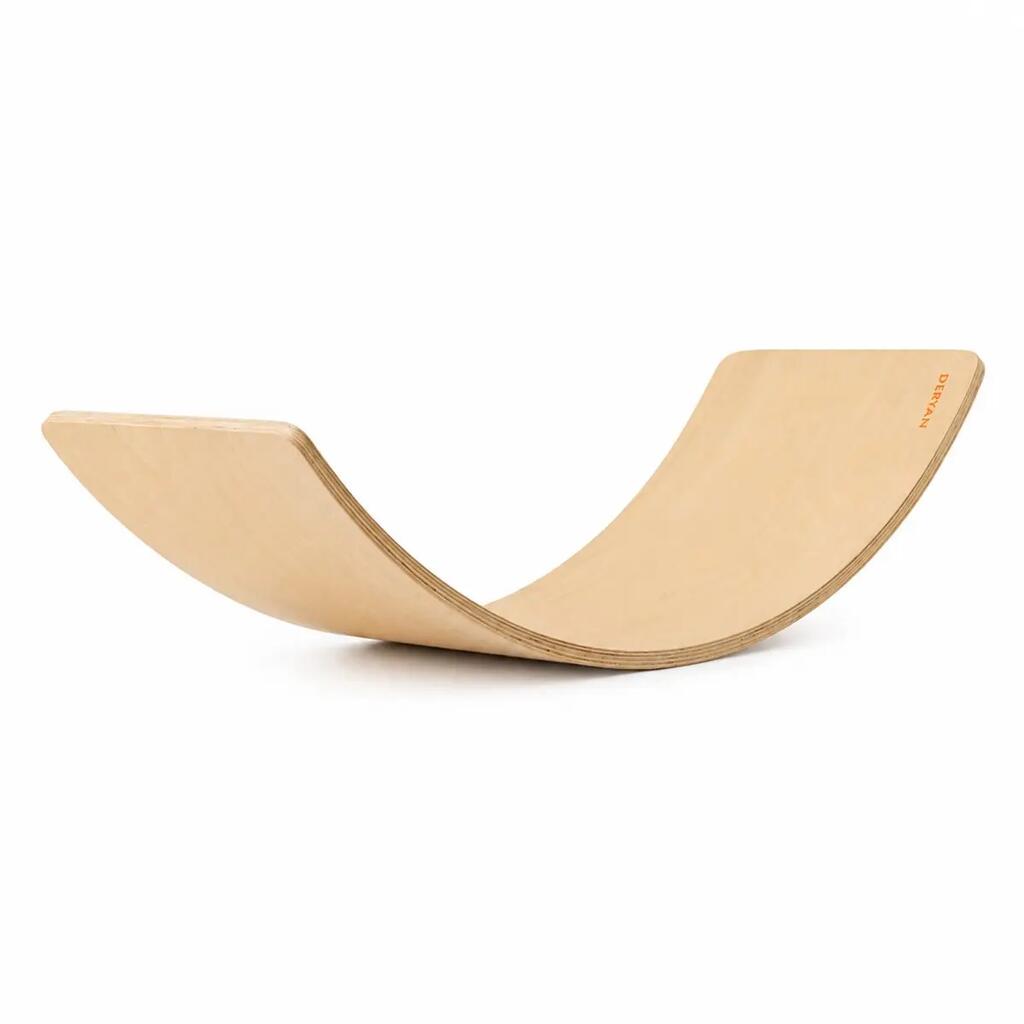 Luxury Balance Board XL - Clear Lacquered Strong Beech Wood - 80cm
