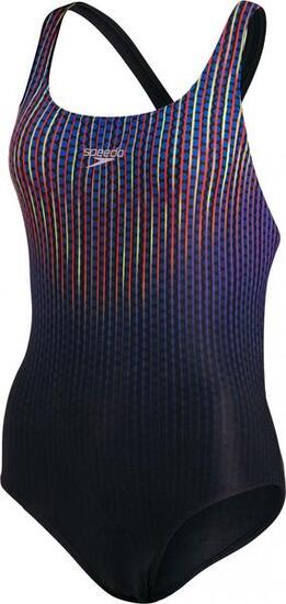 Maillot de Bain 1 Pièce Femme Speedo Placement Digital Powerback Noir