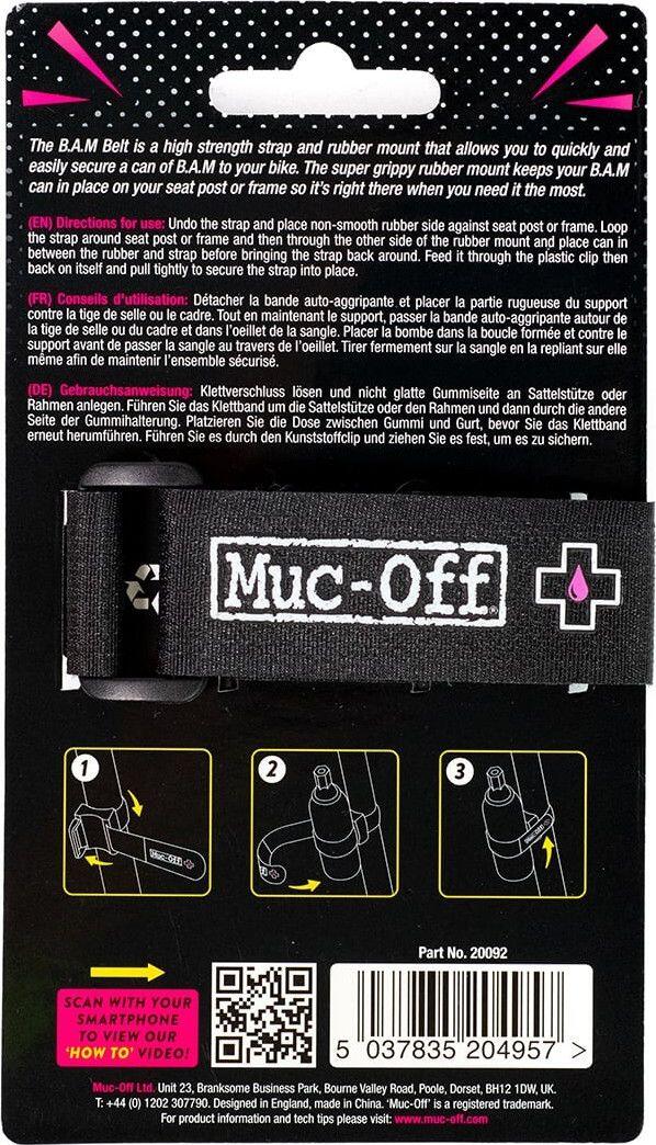 Sangle de Transport Muc-Off B.A.M! pour Bombe Anti-Crevaison Muc-Off B.A.M! 2/4