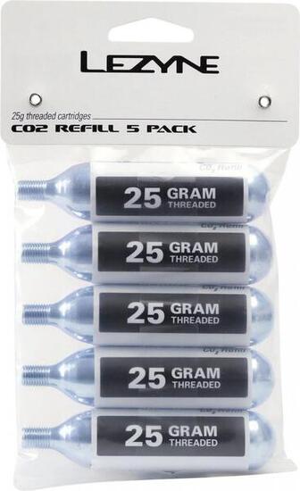 Set mit 5 co2-Kartuschen Lezyne 25 g