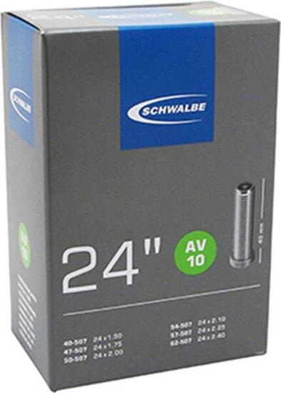 CHAMBRE A AIR VELO 24 x 1.50-2.35 SCHWALBE VALVE STANDARD (AV10)