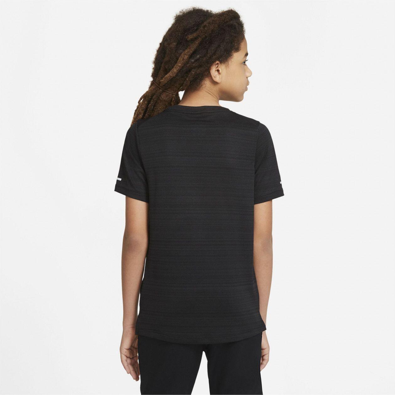 Nike Dri-Fit Miler Maglia a maniche corte Nero Ragazzo 2/7