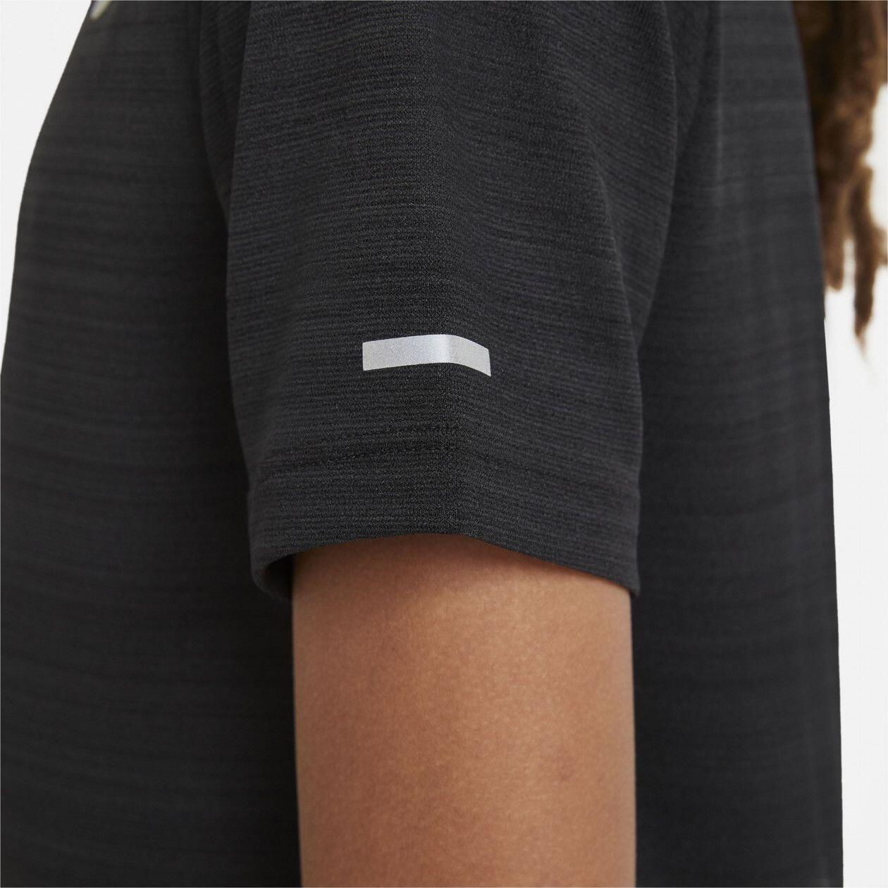 Nike Dri-Fit Miler Maglia a maniche corte Nero Ragazzo 4/7