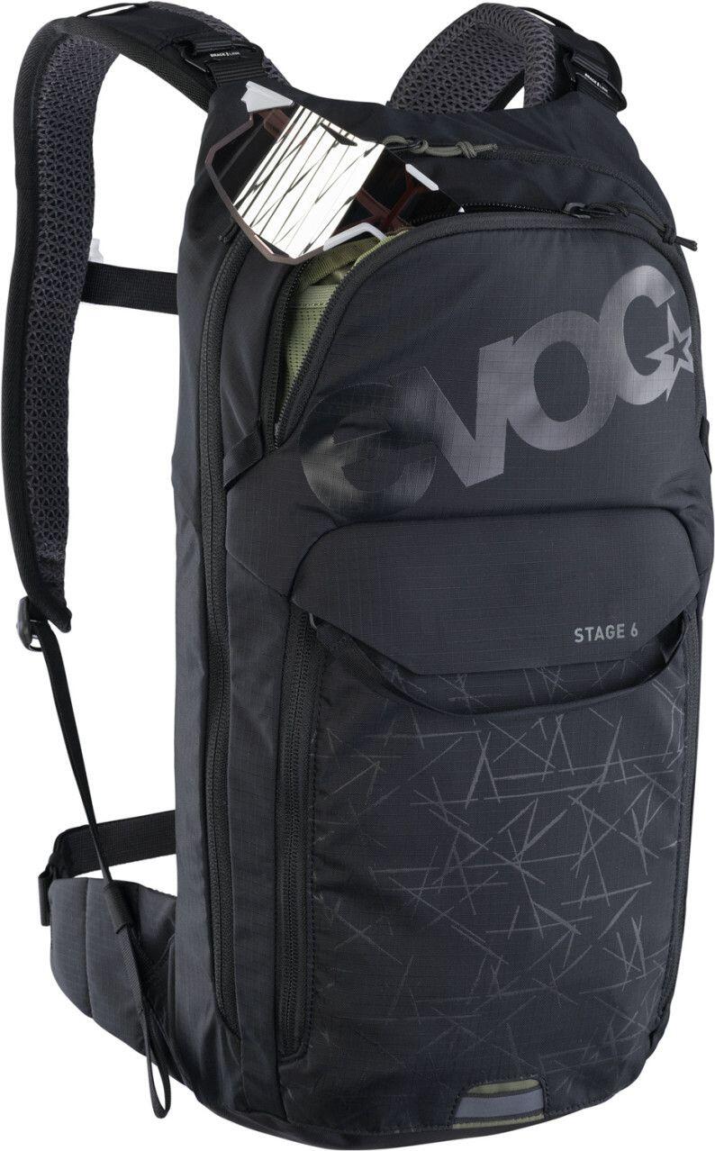 Evoc Stage 6L MTB Backpack Black + 2L Water Pocket 3/7