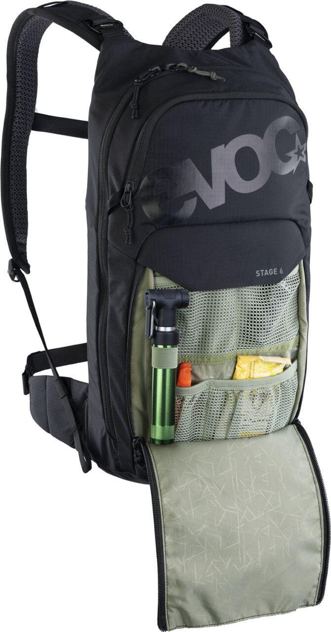 Evoc Stage 6L MTB Backpack Black + 2L Water Pocket 5/7