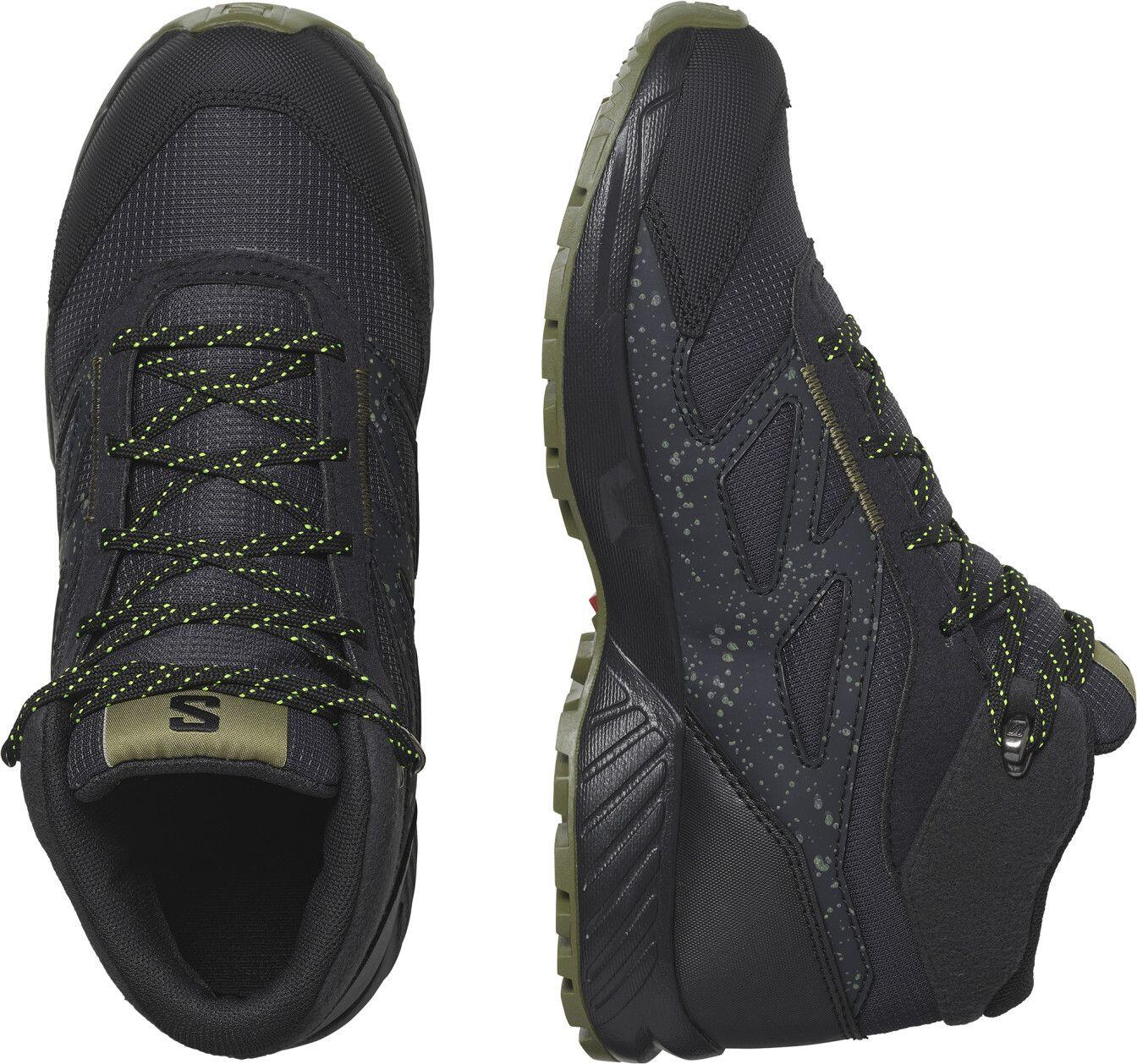 Salomon Outway Mid CSWP Junior Hiking Shoes Black Child 2/6