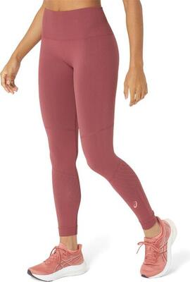 Asics women's seamless long tights red