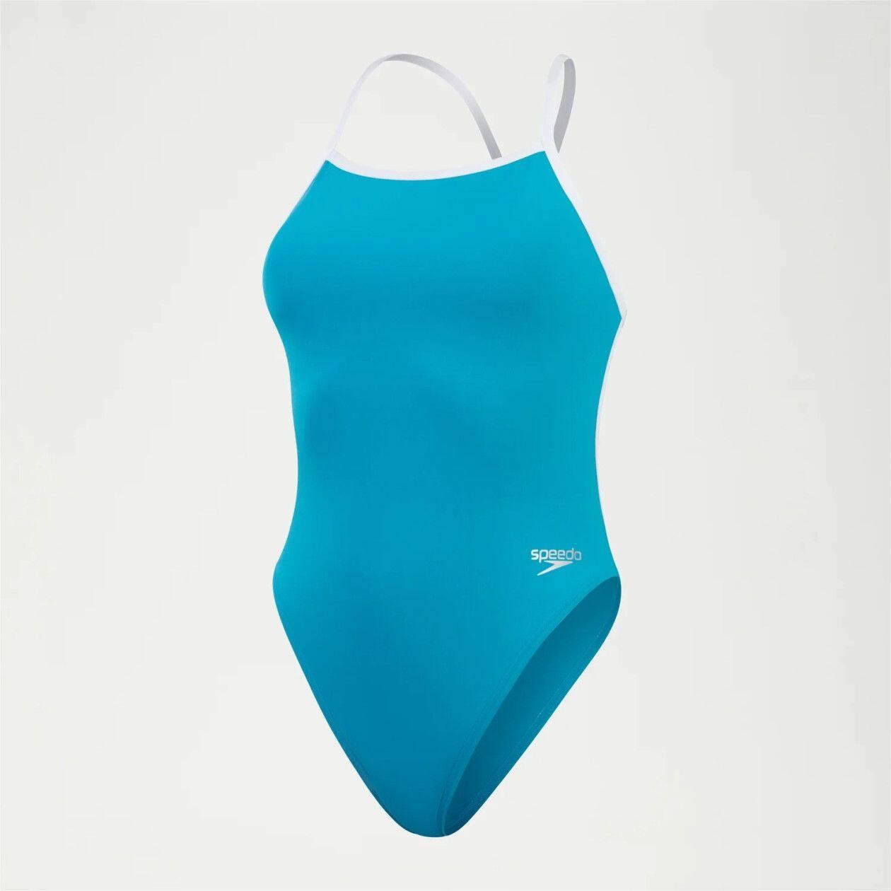 Maillot de Bain 1 pièce Femme Speedo Solid Vback Bleu 4/7