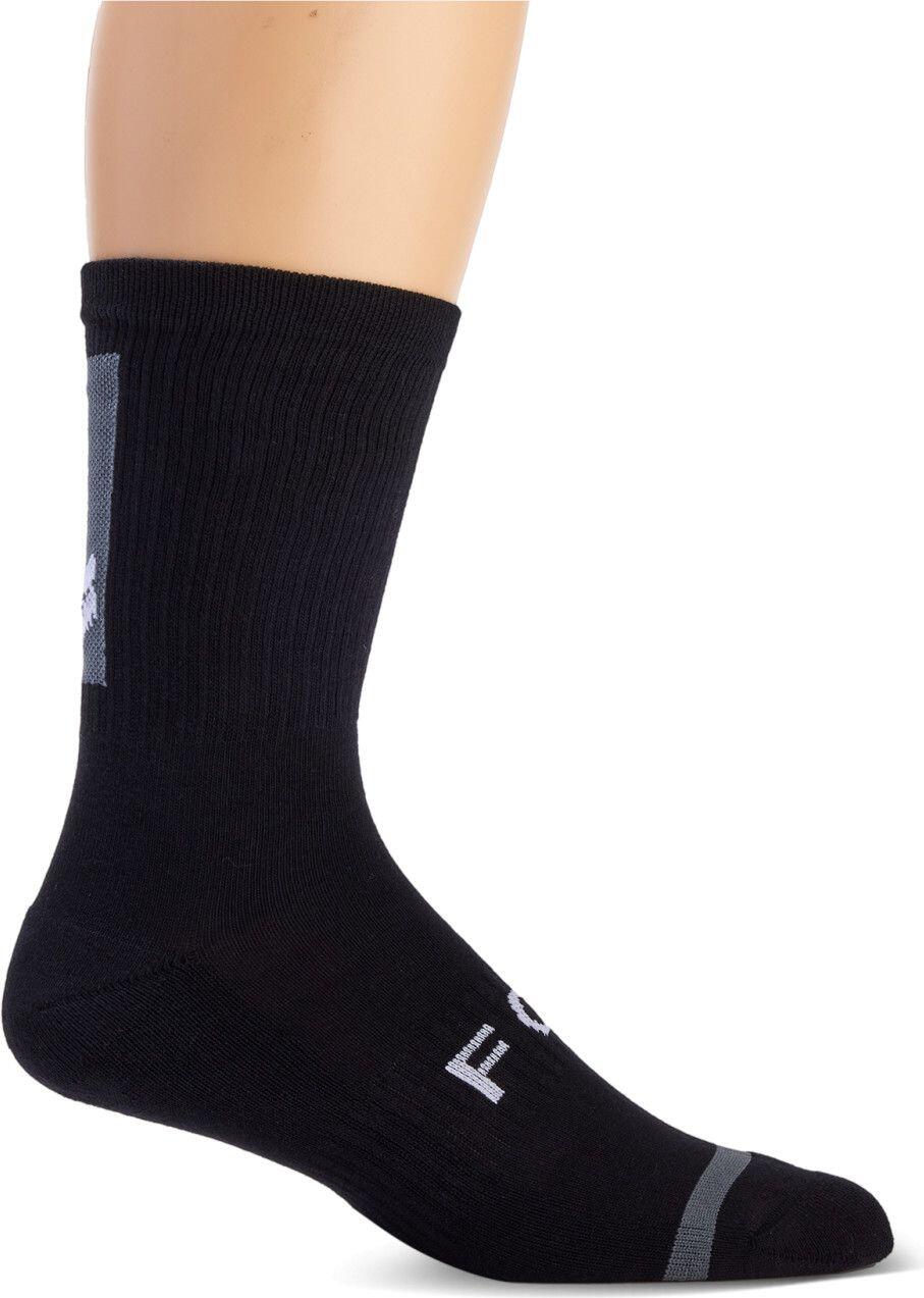 Calcetines Fox Defend 20,3 cm Negro 1/4