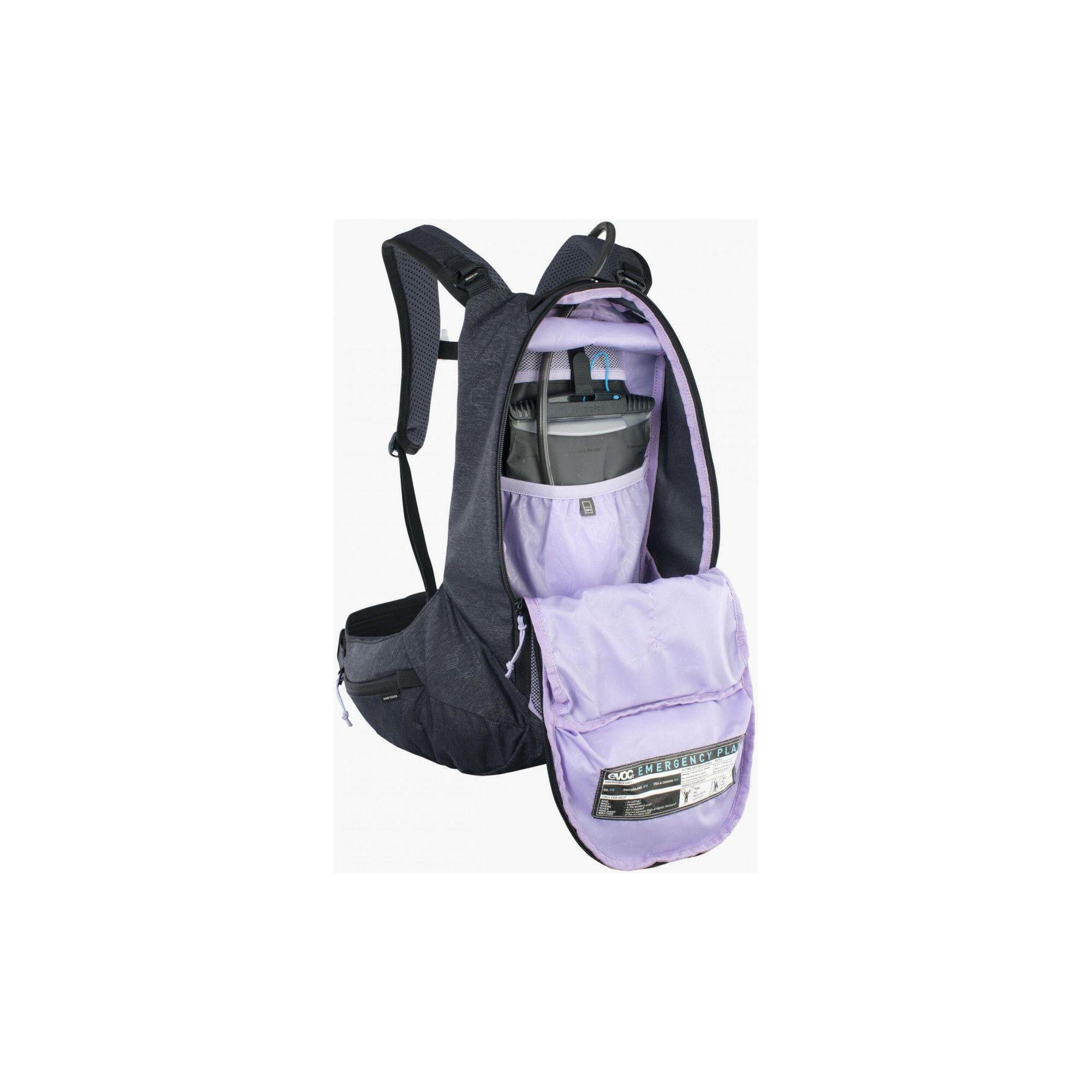 Rucsac de ciclism Evoc Trail Pro 12 cu protecție pentru spate gri
