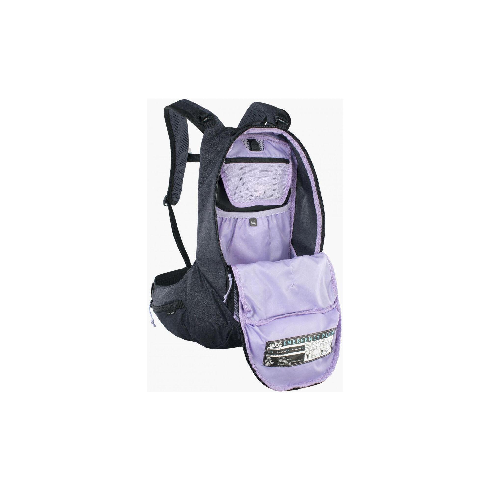 Rucsac de ciclism Evoc Trail Pro 12 cu protecție pentru spate gri